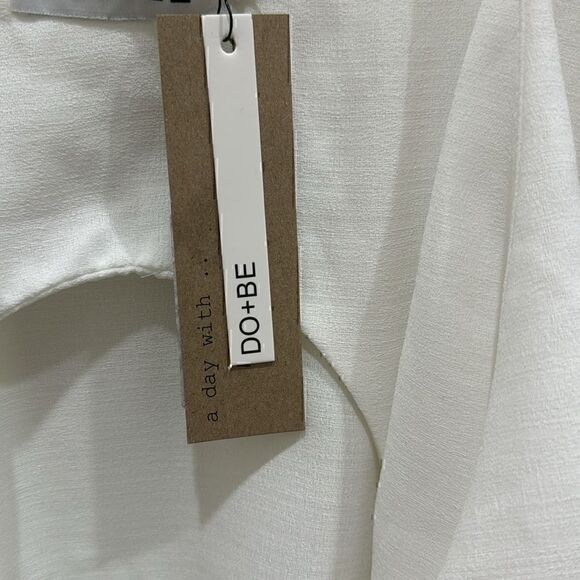 NWT -DO + BE - White Wrap Romper Open Back Size S - Picture 13 of 15